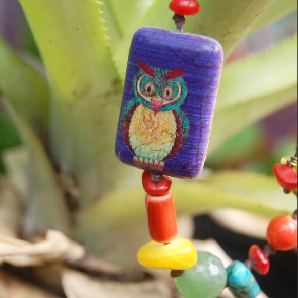 Handmade Owl of Promise Rainbow Bracelet - Picture 6 of 11